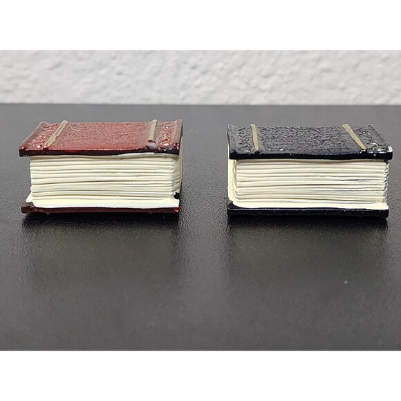 Tiny Ceramic Grimoire of Magic – Red & Black Spellbook Keychain - Picture 12 of 12